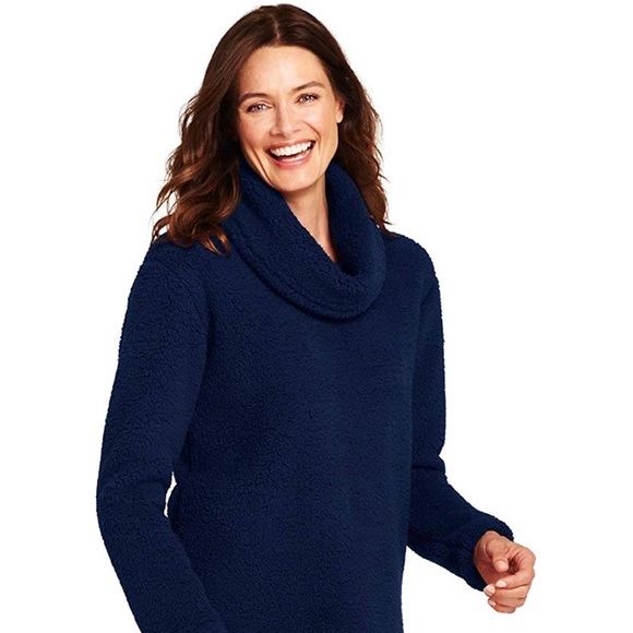 Lands' End Tops - Lands End Cozy Sherpa Fleece Pullover